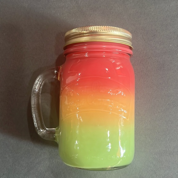 NWT Multi Colored Melon Scented Candle !! - Picture 3 of 6